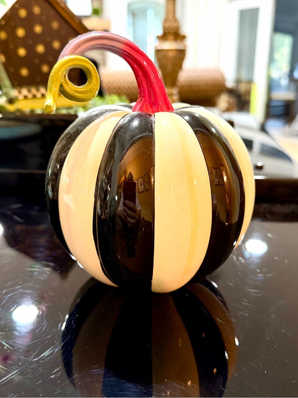 Mackenzie Childs Spellbound mini pumpkin